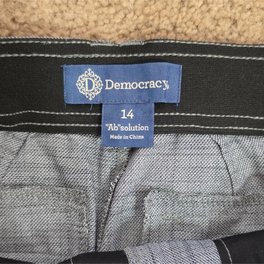 Democracy "Ab"solution Size 14 Grey Pants - Picture 3 of 6